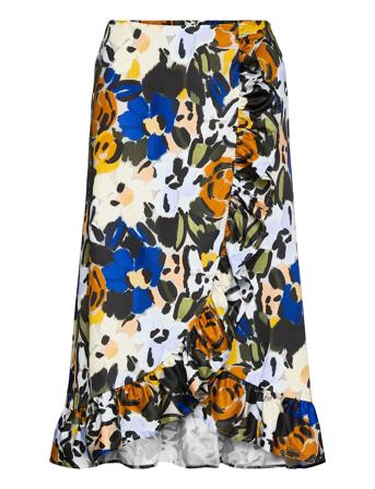 Slfronna Mw Aop Midi Skirt B Patterned Selected Femme