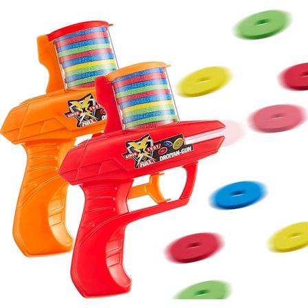 2 stycken skumdiskskyttar Zip Shot Shooter, slumpmässiga färger