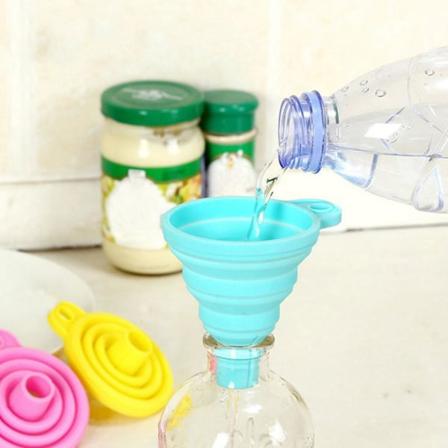 2-Pak - Silikon Trakt - Sammenleggbar - 7 cm Multicolor