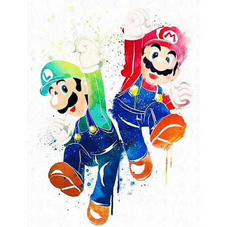 Mario Bros Diamantmaleri Kit til Hjem Decor DIY 5D Komplet