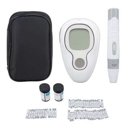 Blodsockermätare Kit med 50 Testremsor Noggrann Känslig Hög Stabilitet Blodsocker Test för Män och Kvinnor Set 1