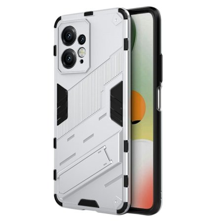 Stöttåligt Xiaomi Redmi Note 12 hybridskal - Silver/Grå