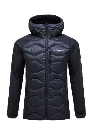 Peak Performance Helium Down Hybrid Hood Jackor Herr Svart S