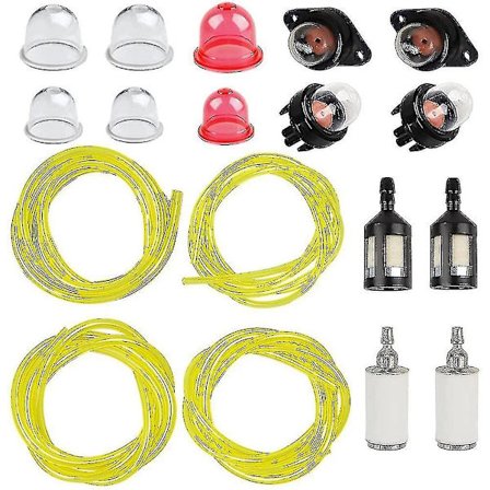 4 kpl 4 jalkaa pitkää polttoaineletkua ruohonleikkurin, trimmerin, moottorisahaan ja puhallin