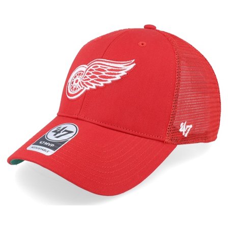47 Brand - Detroit Red Wings Branson Mvp Red/White Trucker Trucker Red Cap - NHL @ Hatstore