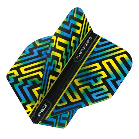 Red Dragon Darts Flights Standard Hardcore XT 100 Micron 3 Sets Blue Yellow Green 9 Pieces Professional Game Accessories