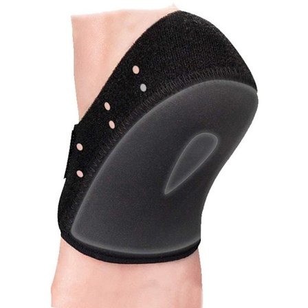 2-delt Hæl Støtte til Sko, Akillessene Bandage, Ortopædisk Silikone til Sko Mod Hælspore - Hæl Støtte - Gel Indlægssåler - Sokker, One