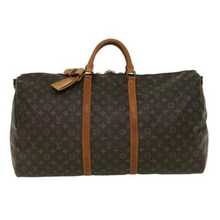 Louis Vuitton Vintage, Pre-owned Keepall Bandouliere Monogram Bag Bruin, Dames, Maat:ONE Size,leer