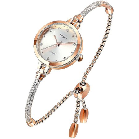 Roseguld Ur til Kvinder Vandafvisende Armbåndsur med Armbånd