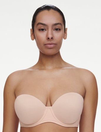 CHANTELLE Comfort Chic Bandeau T-Shirt Bra - Pink - E x 70