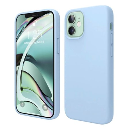 iPhone 12/12 Pro Case - Silicone With Magsafe Rvelon Sky Blue