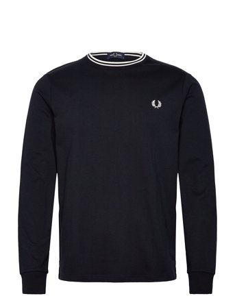 Fred Perry Ls Twin Tipped T-Shirt - Navy - XL