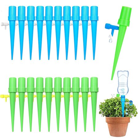 20 droppbevattningssats, justerbar inomhus utomhus automatisk bevattning av växter, droppbevattning krukbevattningsflaska