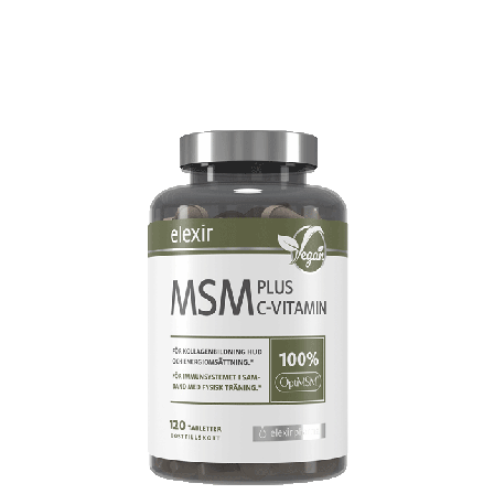 Multivitamin Elexir Pharma MSM + C Vitamin, 120 tabletter - Bodyman.dk