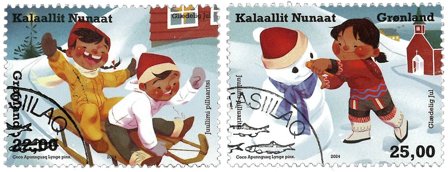 Grønland - Julen 2024 - Stemplet sæt 2v