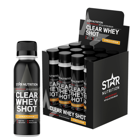 Star Nutrition 12 x Clear Whey Vassleprotein Shot 100 ml