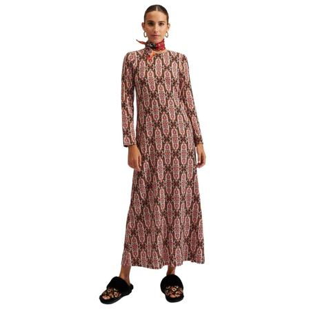 La DoubleJ, Long Sleeve Swing Dress Rood, Dames, Maat:M