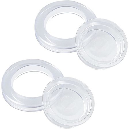 2 stk. Parasolring til terrassebord, 4,2 cm silikone ring og prop, parasolholder tilbehør til havebord, glas eller strand