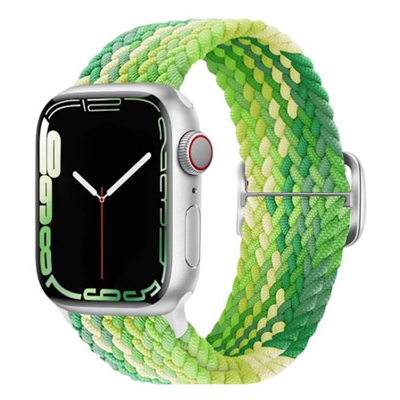 Rem til Apple Watch 49mm / 45mm / 44mm / 42mm Vævet Lime grøn