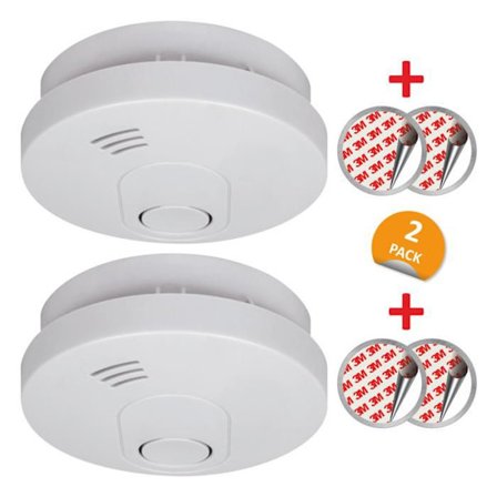 ELRO FS1510 rökdetektor med magnet - 10 års batteri - Europeisk standard EN14604 - 2 st