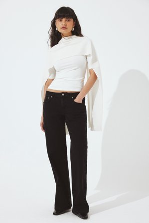 NA-KD Lane Low Waist Jeans - Low Waist Jeans - Schwarz - EU 44