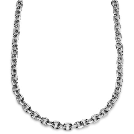 Essentials | 10 mm Silver-Tone Cable Chain Necklace for Men - Chain necklaces