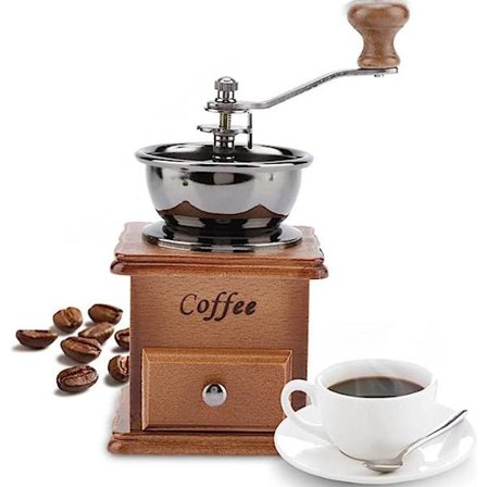 Manual Coffee Grinder Hand Crank Coffee Maker 9.7 x 9.7 x 20.7