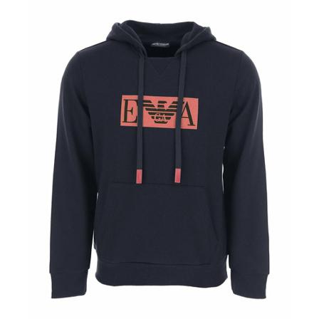 Emporio Armani, Sweatshirts Niebieski, Mężczyzna, Rozmiar: XL