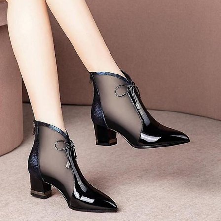 Kvinnor med höga klackar, sommar spetsiga Pumps sandaler