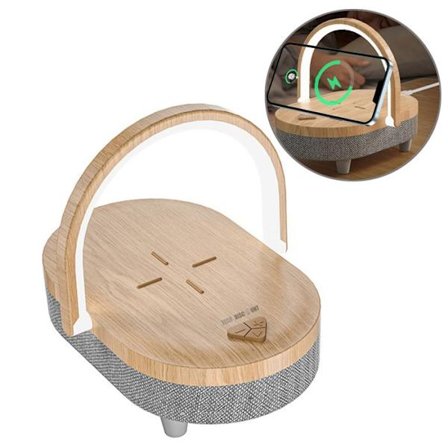 Trådlös laddningsbas - Ej specificerad - Modell ej specificerad - 15 W - Bluetooth 5.3 - Nattbelysning