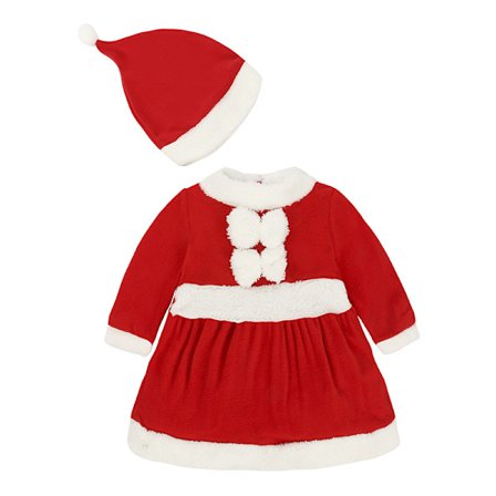 Baby Boy Christmas Santa Cosplay Romper Jumpsuit Dress Hat Antrekk /