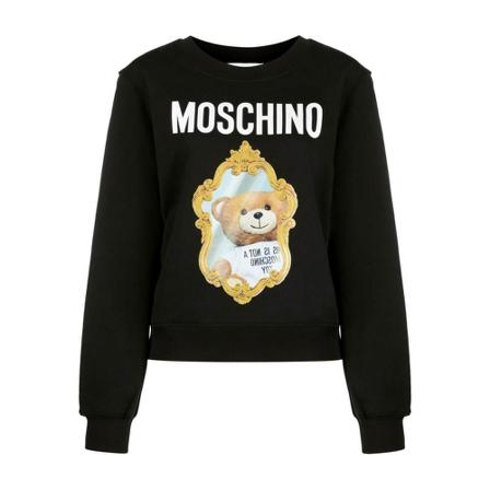 Moschino - Hoodies - Svart - Dam - Storlek: S, Dam, Storlek: S