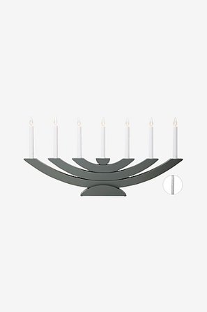 Jotex - Navida Gy0006-grey - Lysestage - Køb Adventslysestager hos Jotex