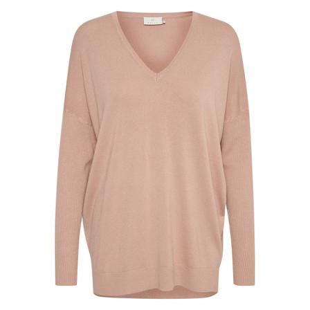 Kaffe, Kamachelle Knit sweater Różowy, Kobieta, Rozmiar: L