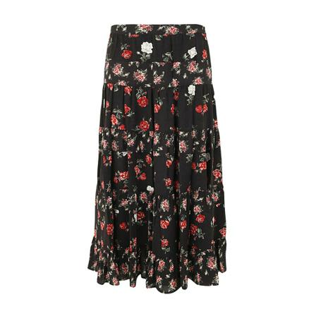 See by Chloé, Long Straight Skirt Zwart, Dames, Maat:XS,multicolor