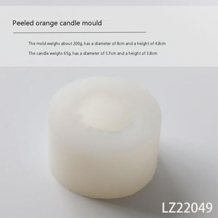 Ljusformar Ljus Stearinljus DIY Gjutformar i Silikonform LZ22049 Skalad Apelsin