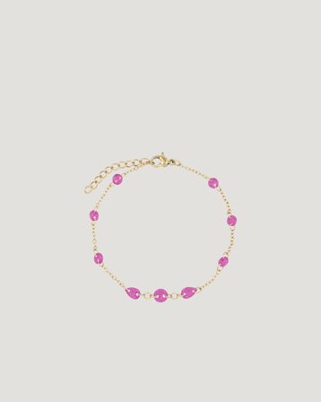 Dark Department Clear Crystal Drop Bracelet Rosa Accessoarer Pige - Kids Brand Store