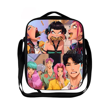 Piger KPop Demon Hunter Isoleret Madkasse, Skole Rejse Picnic Snack Tasker