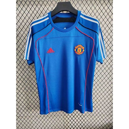 25-26 Manchester United F.C. Blå Specialutgåva Svart Träningsfotbolls T-shirt S-4XL