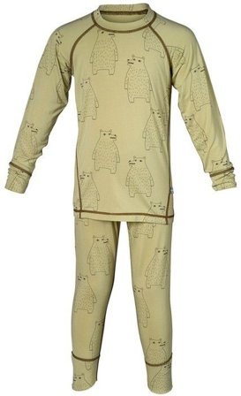 Isbjörn Polarbear Set Baselayer Kids Forest Dew
