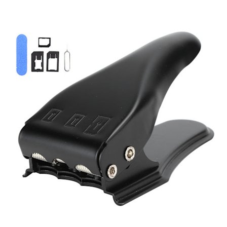 3-i-1 SIM-kortskärare med SIM-adapter och nål