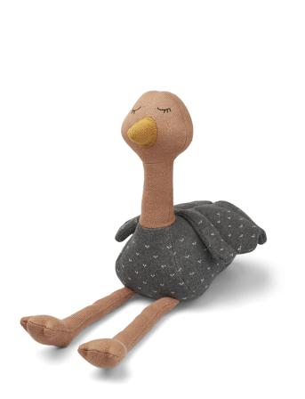 Charlotte Ostrich Toys Soft Toys Stuffed Animals Grå Liewood