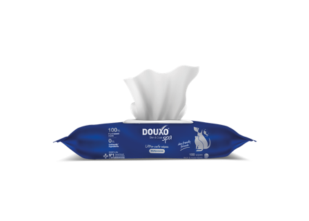 Douxo - Skin & Coat spa Ultra-safe Multipurpose wipes 100 stk - Hund - Hundepleie & kosttilskudd - Rengjøring & desinfisering for hund - ZOO.no