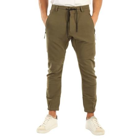 Replay, Tapered Trousers Groen, Heren, Maat:M,elastaan