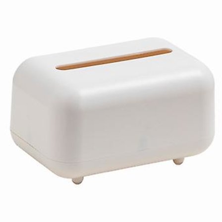 Kreativ Kleenexboks med lokk, slitesterk Kleenexholder for kontor, restaurant, studenthjem (hvit)