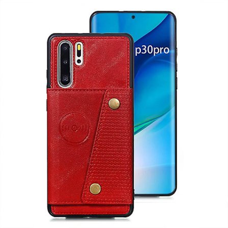 Lommebokveske med kortlommer for Huawei P30 Pro P20 Lite 2019 Mate 40 30 20 Honor 9x 20 Lite Pro Lærkortlomme bakdeksel - Mobiltelefonvesker
