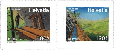 Schweiz - Pro Patria 2025 - Postfrisk sæt 2v