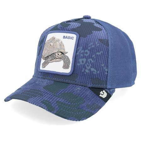 Goorin - Blauw trucker Cap - Turtle Camo Corduroy Camo Celestial A-Frame Trucker @ Hatstore