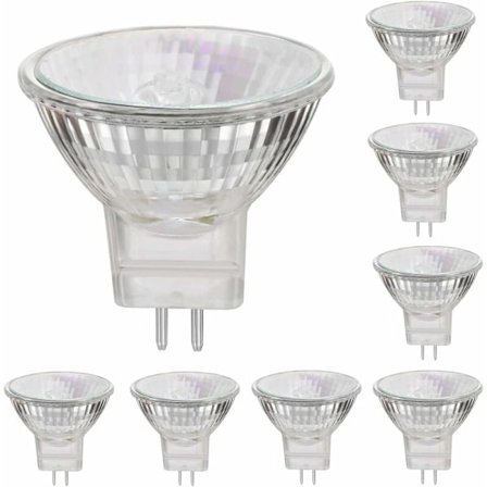 MR11 12V 35W Halogenlampor GU4 Sockel Spot 2800K Varmvit, Dimbar, 8-pack