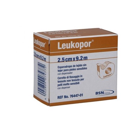 Leukopor Cerotto Rocchetto Ipoallergenico Tnt 2,5x920cm Con
